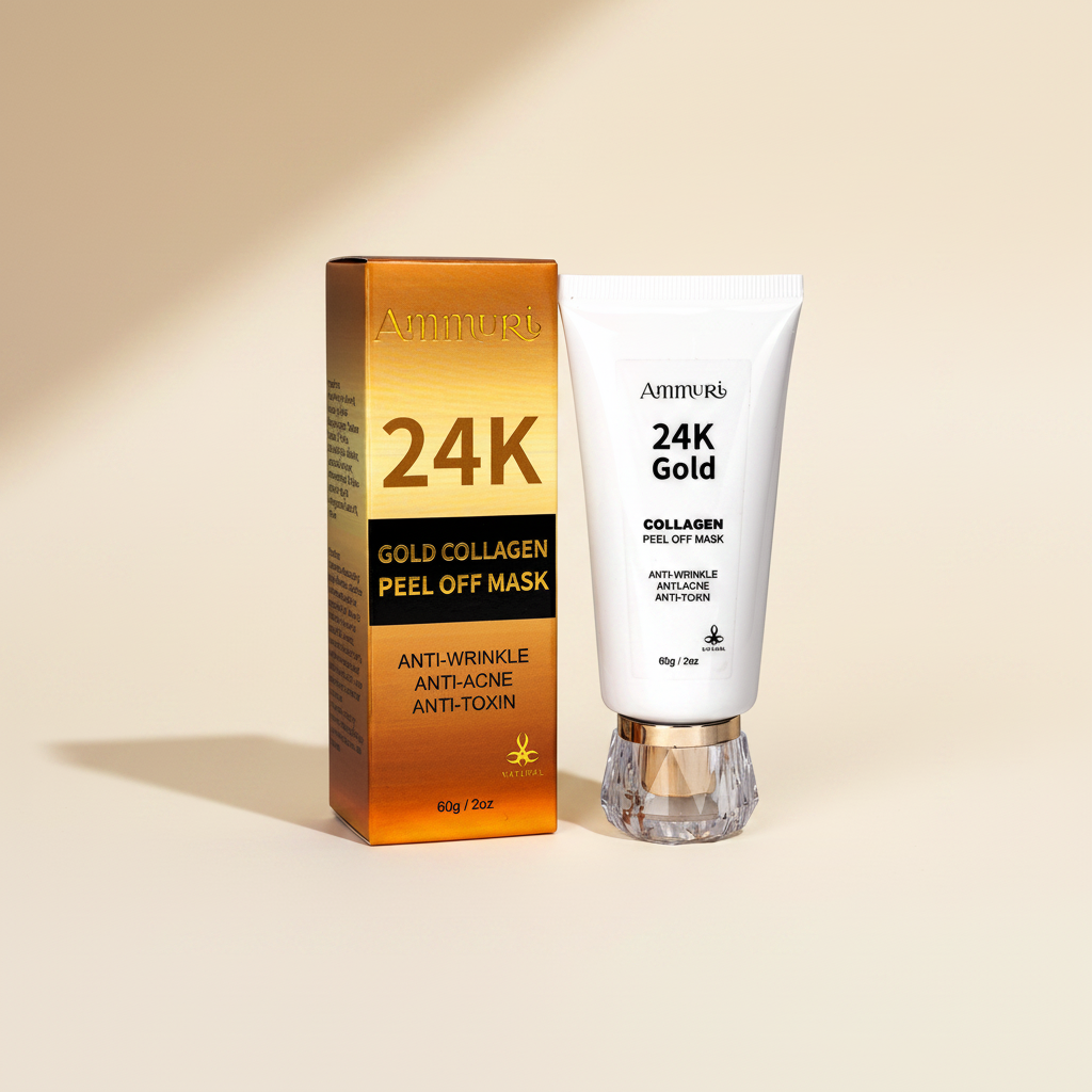 24K Gold Peel-Off Face Mask – Radiance & Deep Cleansing