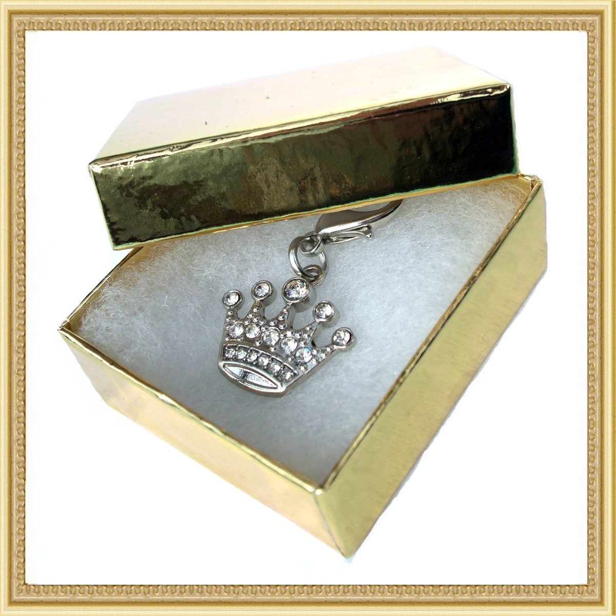 Crystal Crown Pet Collar Charm – Pink