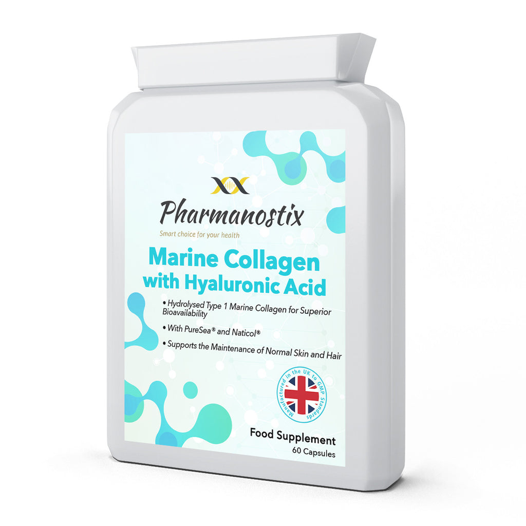 Marine Collagen & Hyaluronic Acid Capsules – 60 Capsules