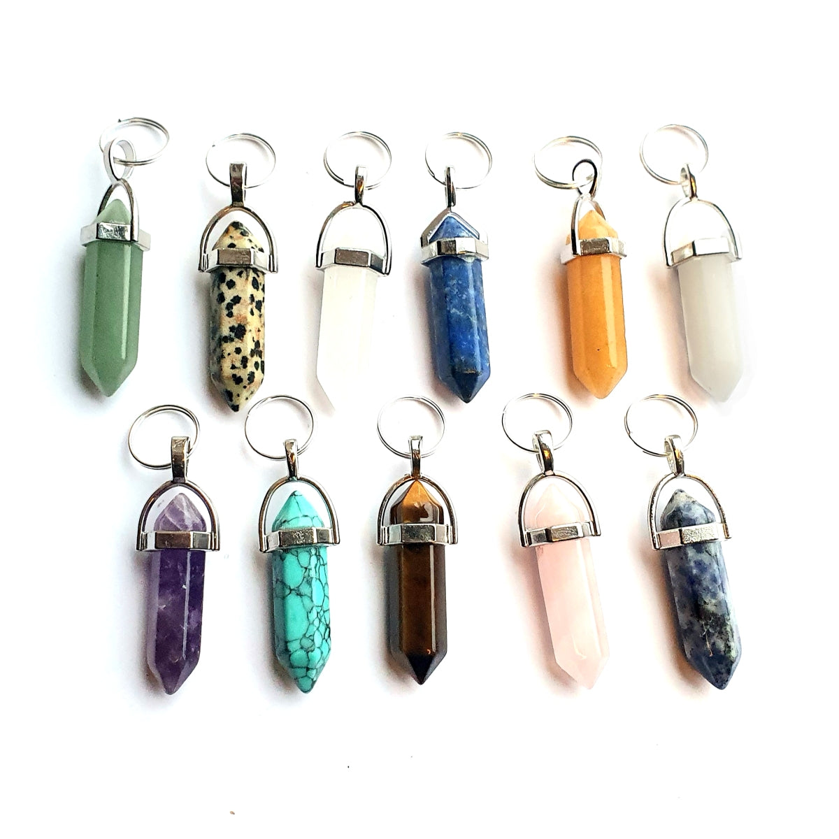Pointed Gemstone Pet Charm