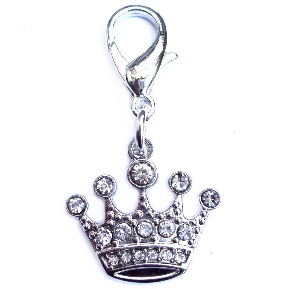 Crystal Crown Pet Collar Charm – Pink